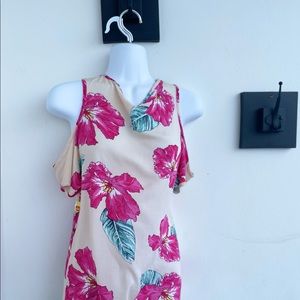 Womens V Neck Floral Flowy Tank Tops Casual Shirt